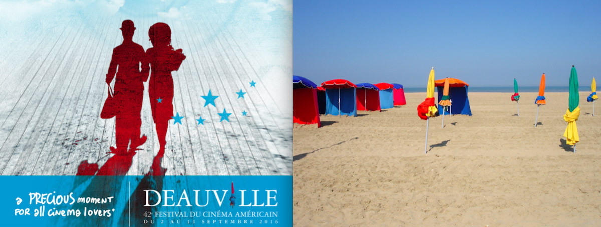 Affiche Festival du Film Américain de Deauville et la plage