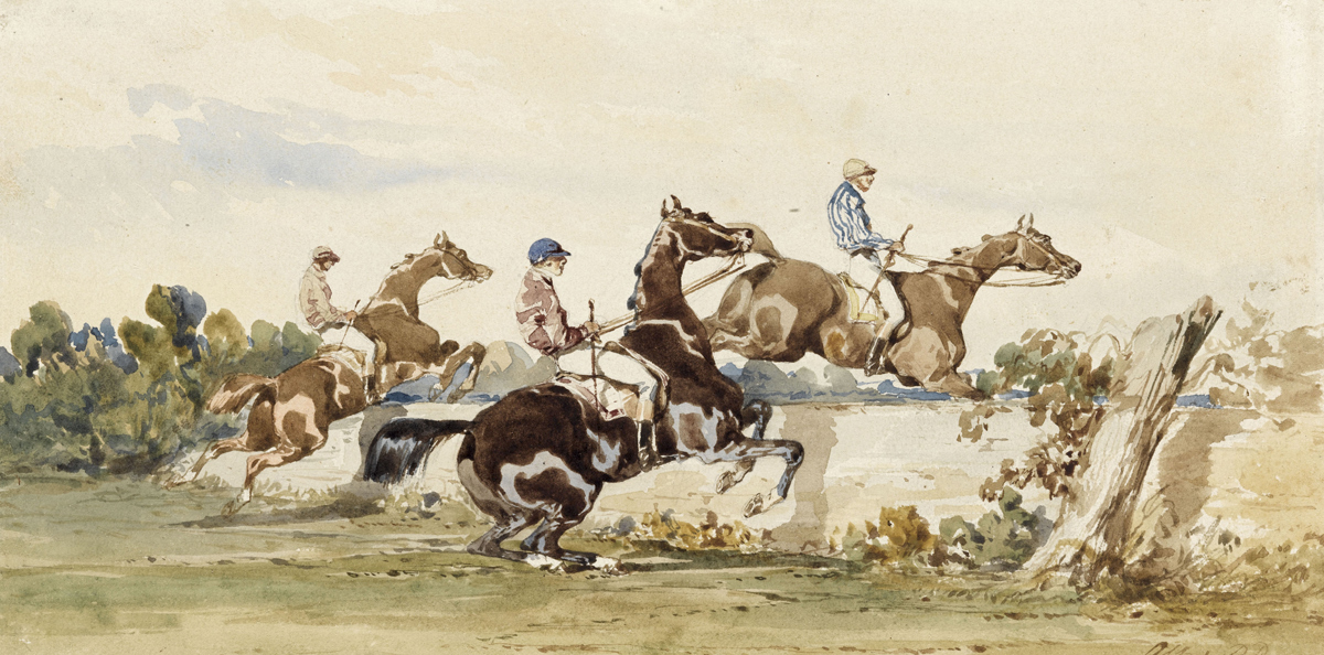 Alfred Dedreux Course de chevaux