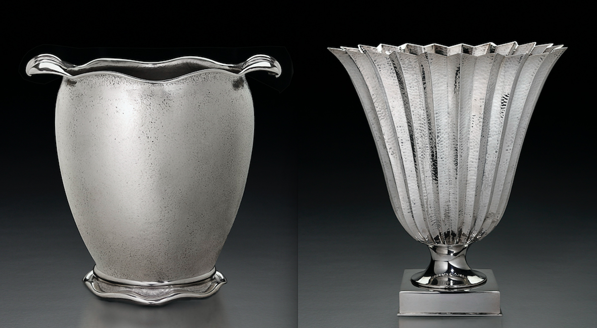 Antic Namur silver soup bowl and vase