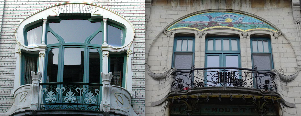 Anvers façades du quartier Zurenborg