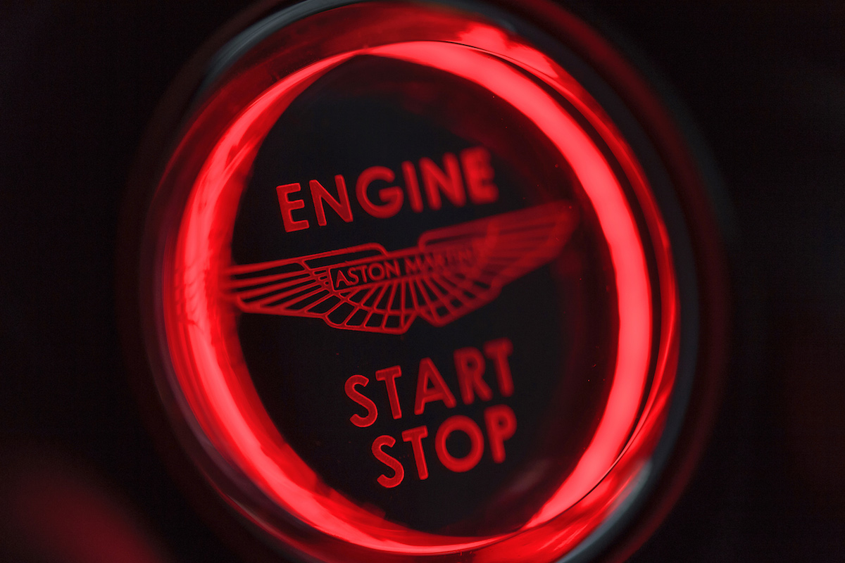 Aston Martin Vantage push button