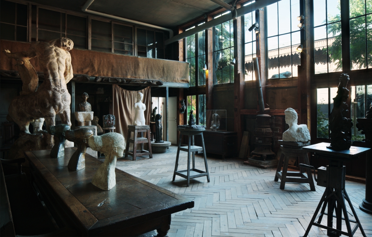 The sculptures workshop of the Antoine Bourdelle Musée Bourdelle Paris
