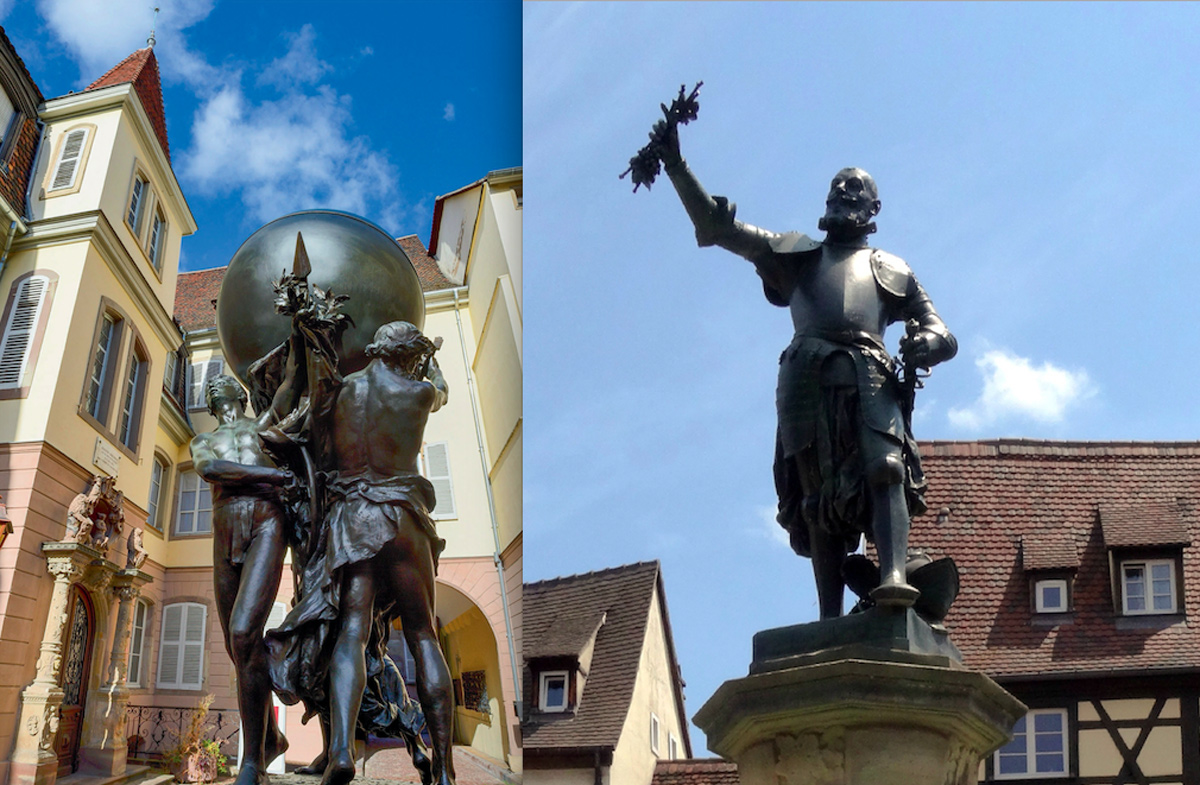 Auguste Bartholdi statues Grands Soutiens du Monde et Lazare de Schwendi
