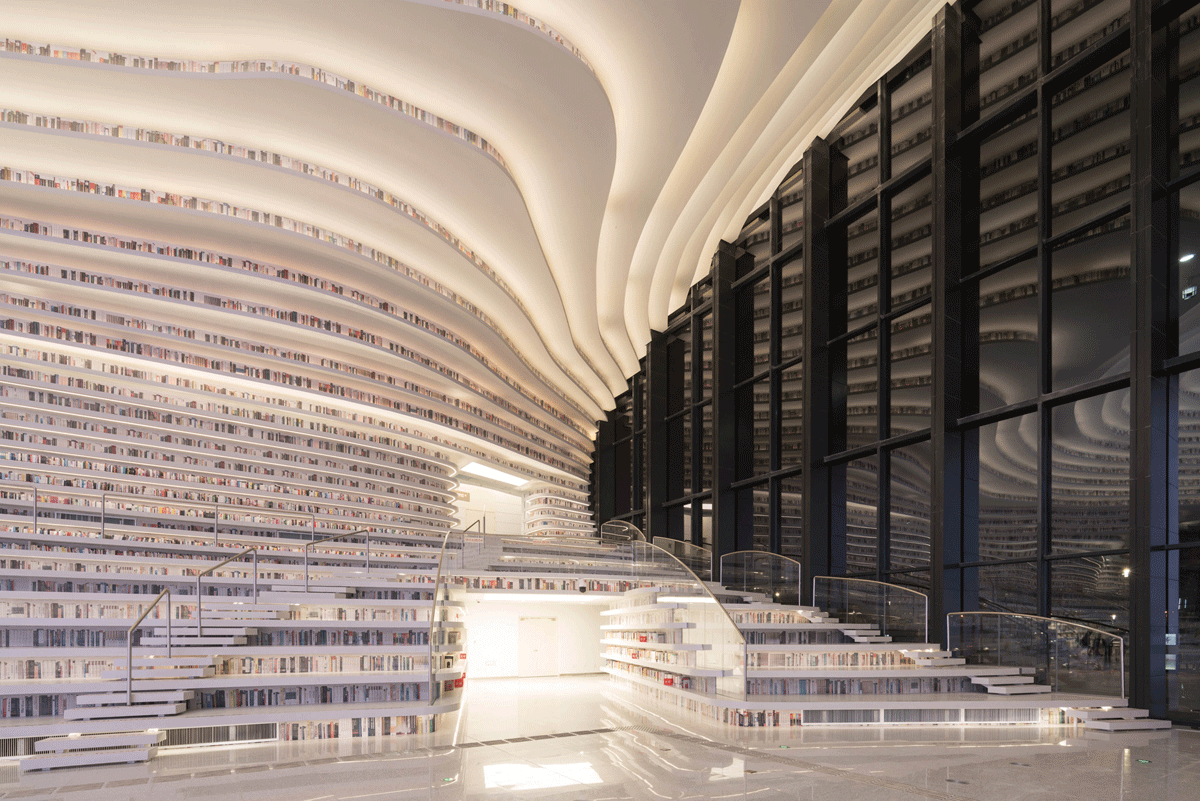 Bibliothèque Tianjin Binhai 