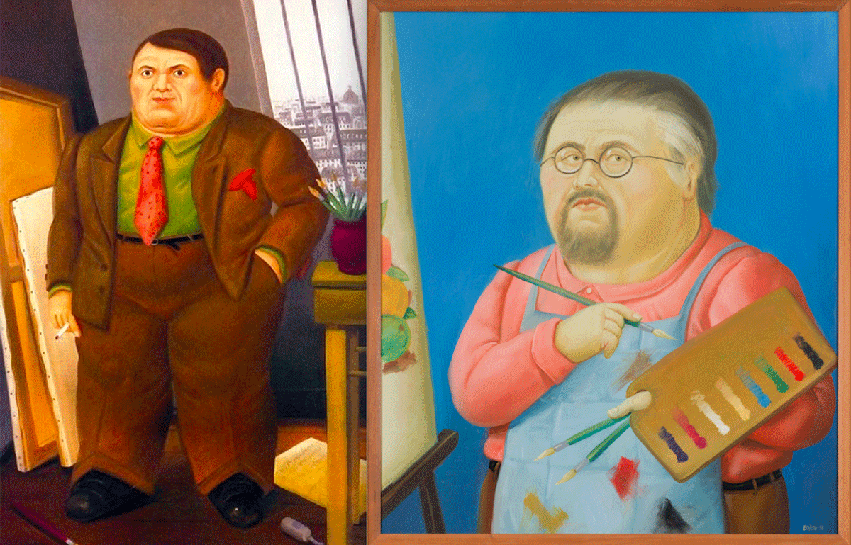 Botero autoportrait et portrait de Picasso