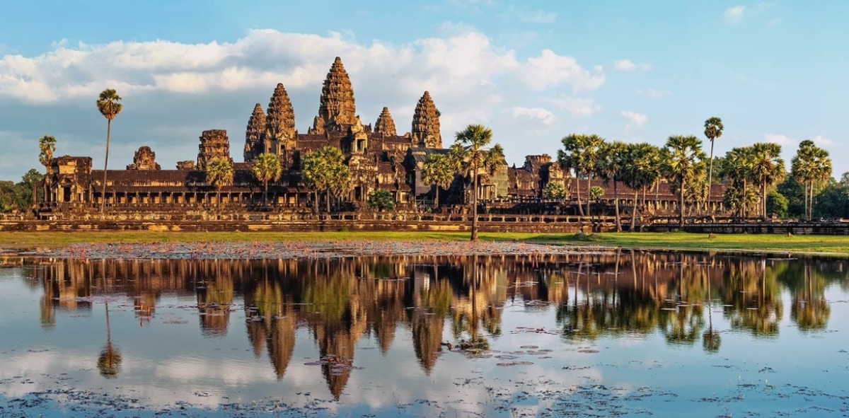 Cambodge temple d'Angkor vue extérieure
