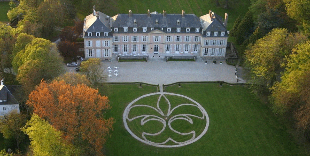 Château de Sassetot-le-Mauconduit vue aérienne