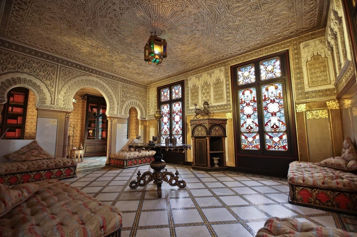 The Castle of Monte-Christo Moorish living room