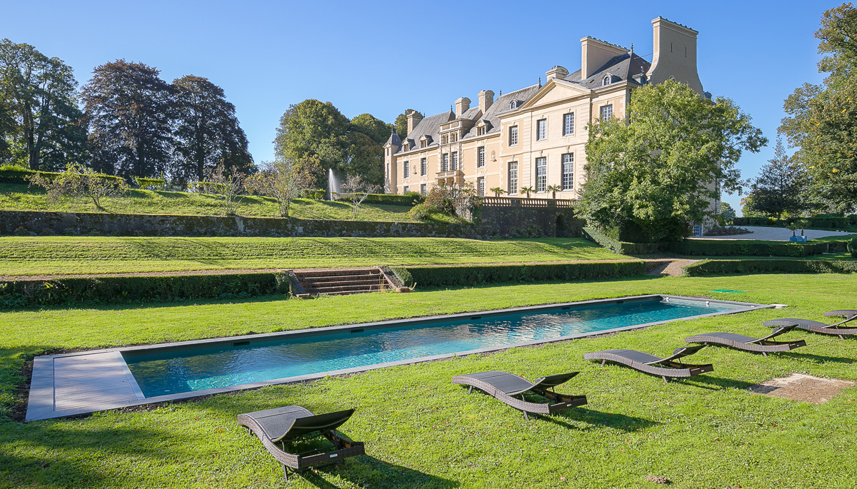 Château de Villers-Bocage piscine - Normandie