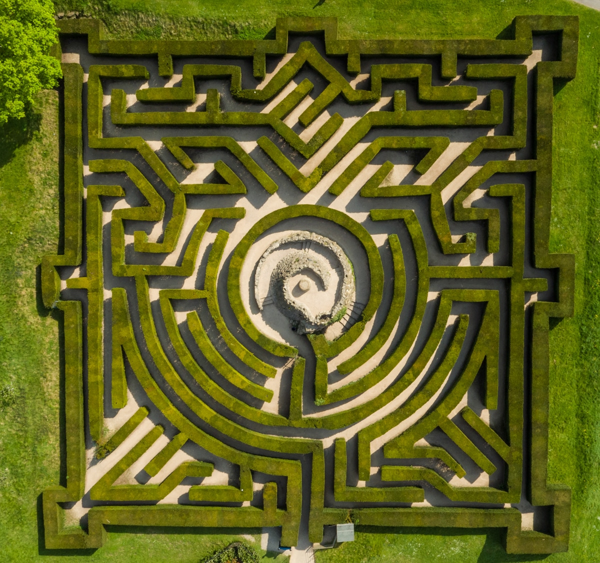 Château de Leeds jardin labyrinthe