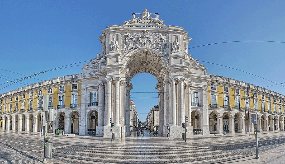 triumphal arch of Lisbonne