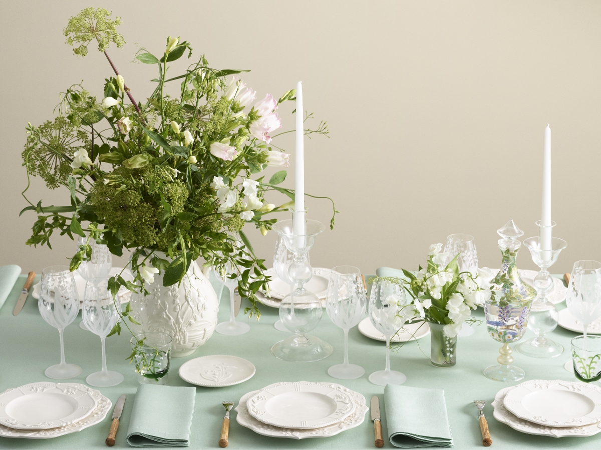 Dior Muguet table setting