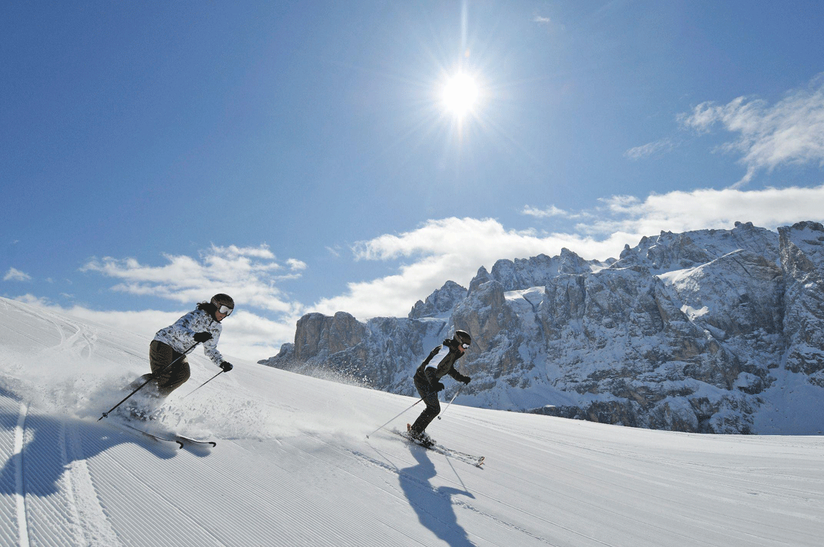 Dolomites ski slopes