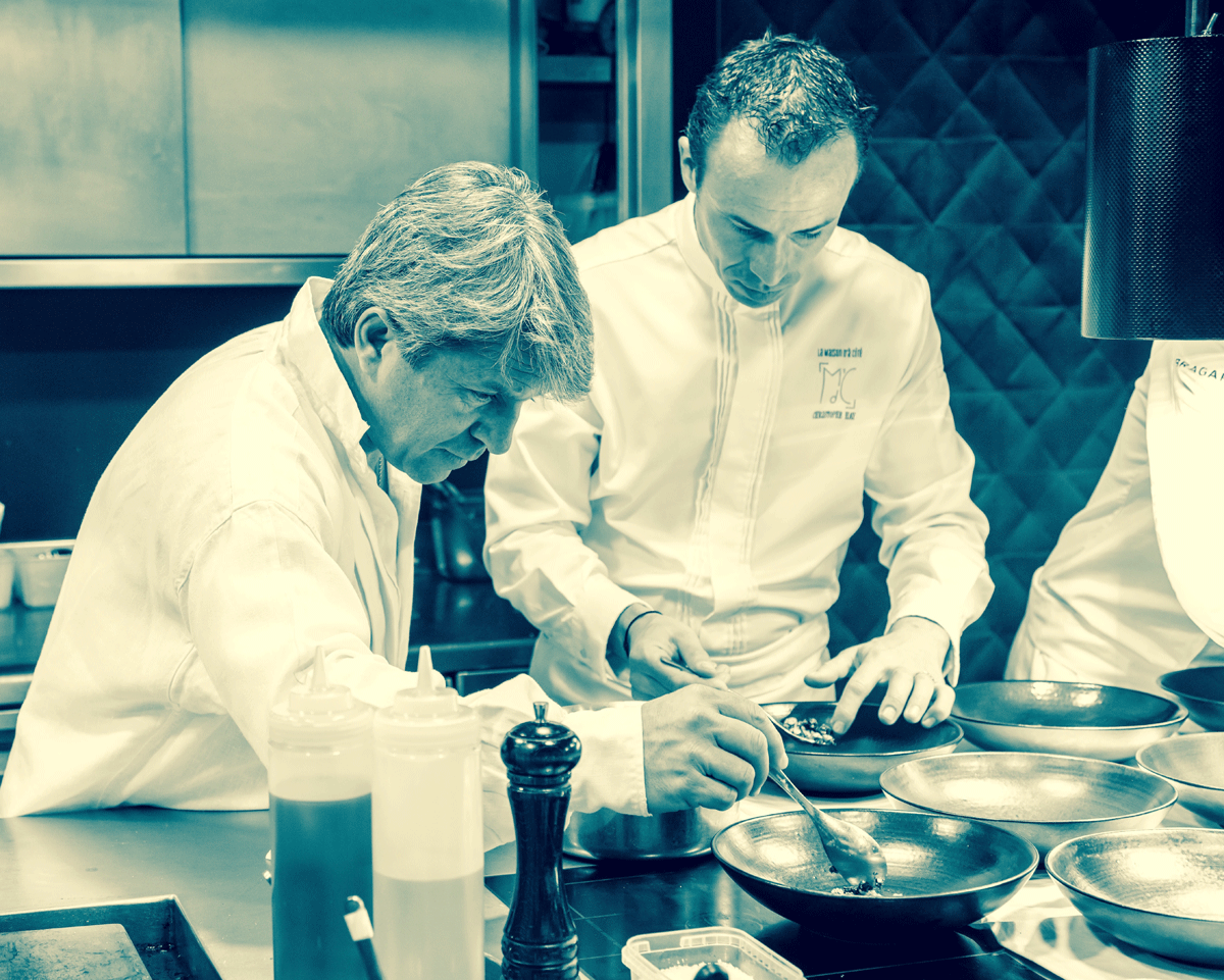 edouard Loubet et Christophe Hay, 2 chefs en cuisine