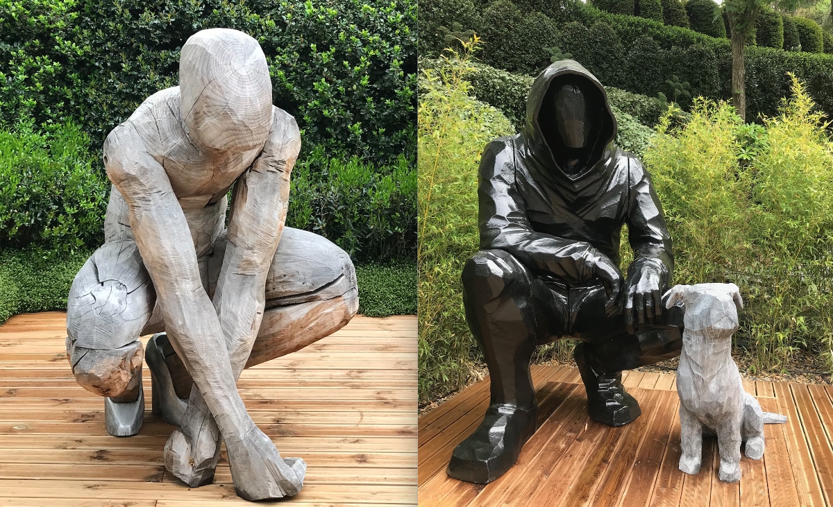 Exposition Double Jeu sculptures Témoins
