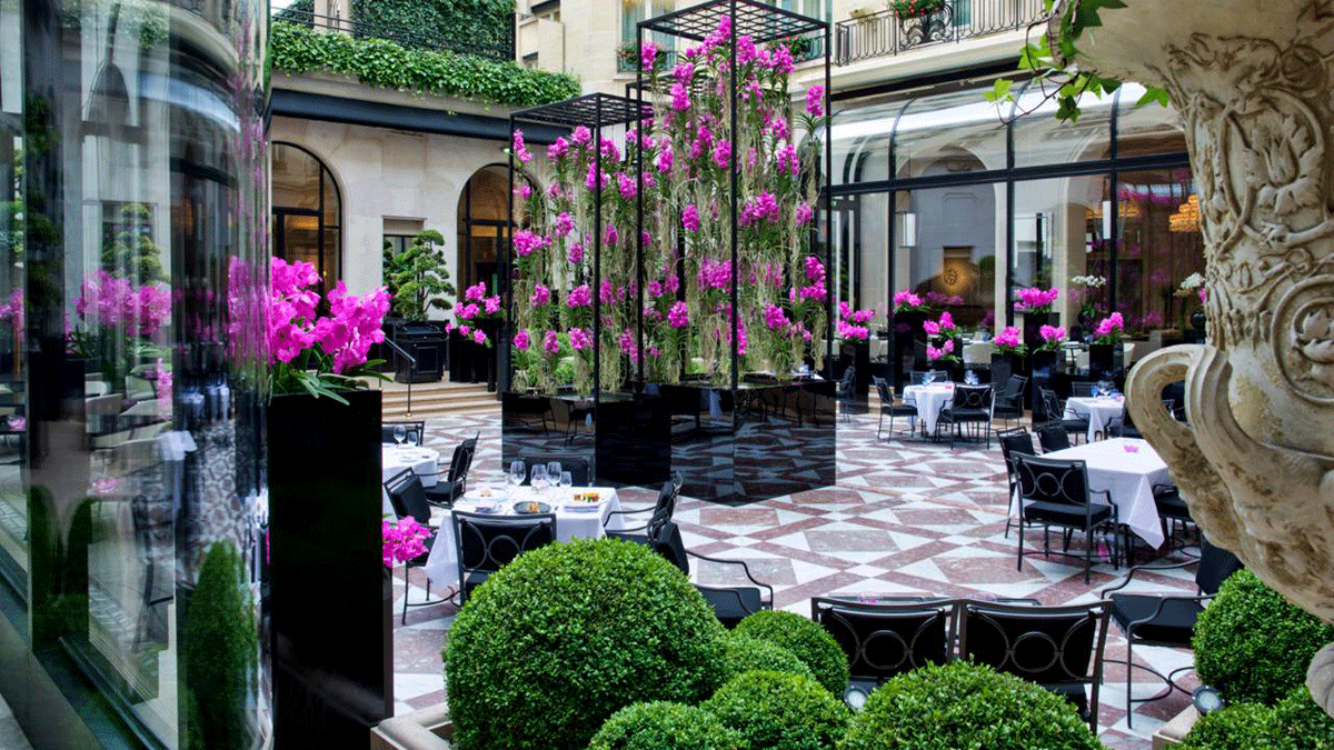 Four Seasons Hotel George V cour jardin