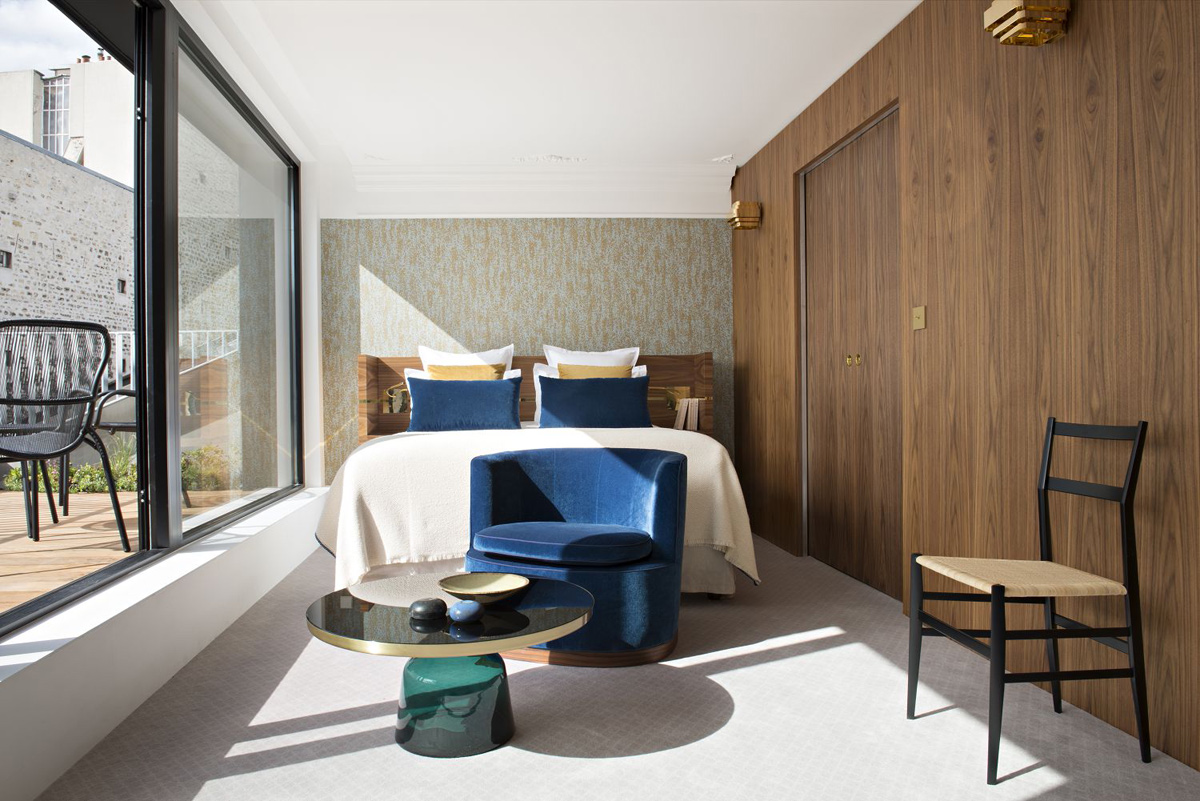 Hôtel Parister bedroom