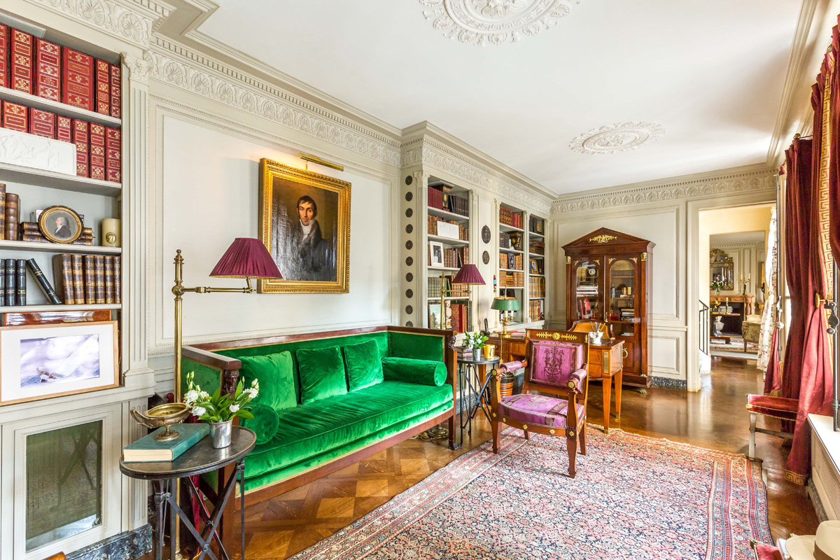 Directoire mansion Paris small living room