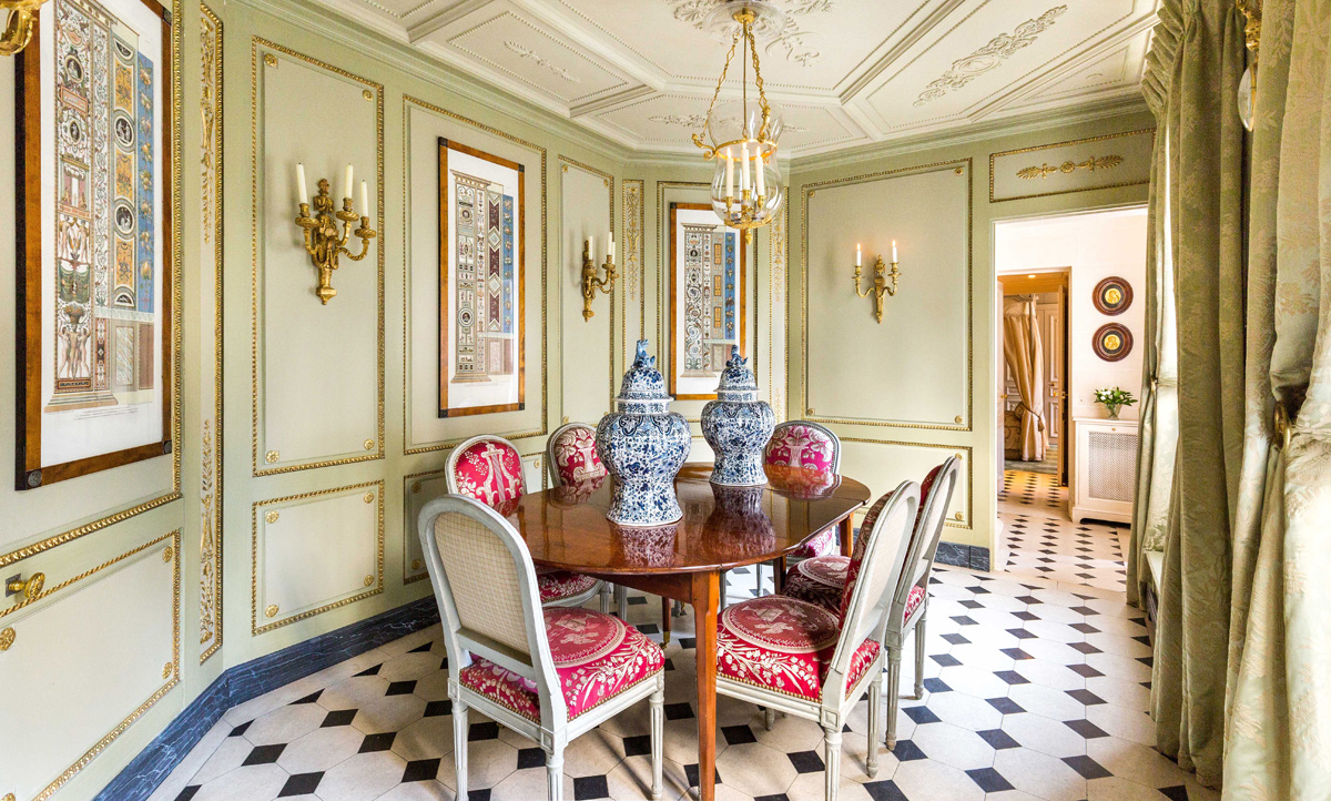 Directoire mansion Paris  dining room