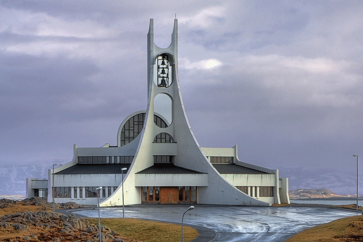 Island Stykkisholmur church