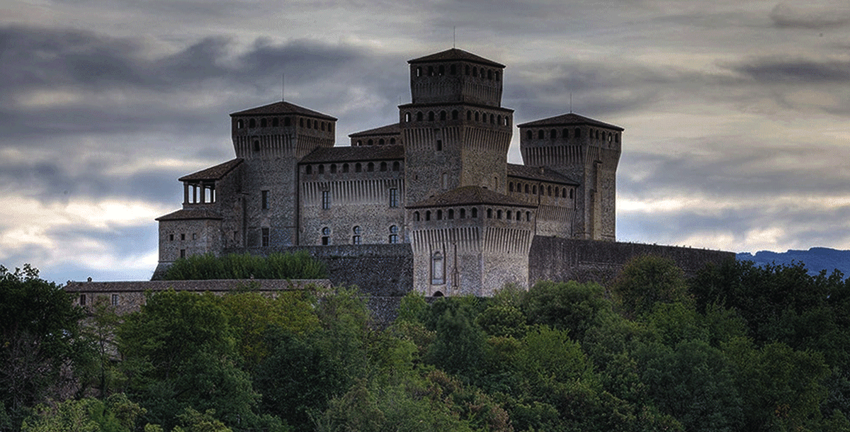 Torrechiara Castle in italy