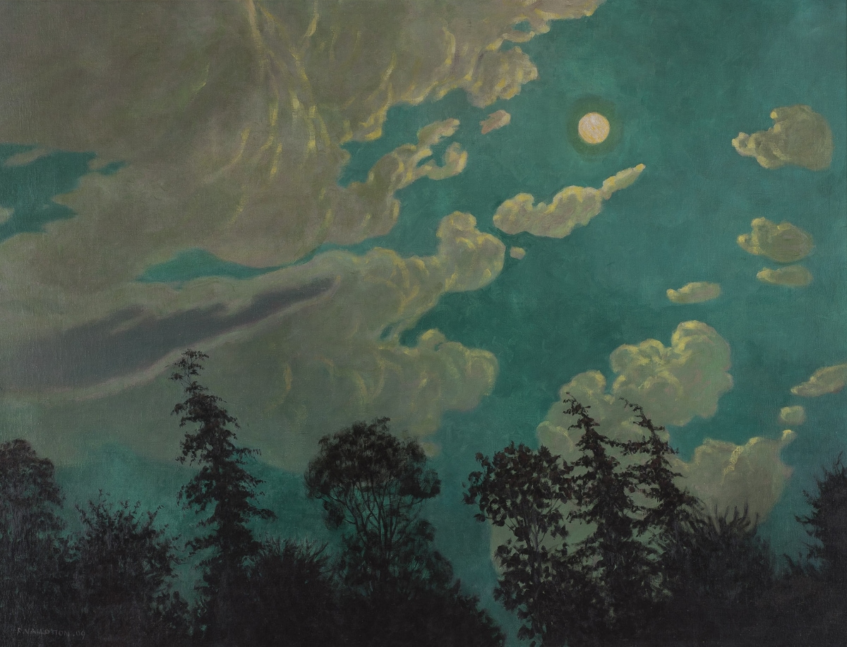 La nuit, effet de lune by Félix Vallotton