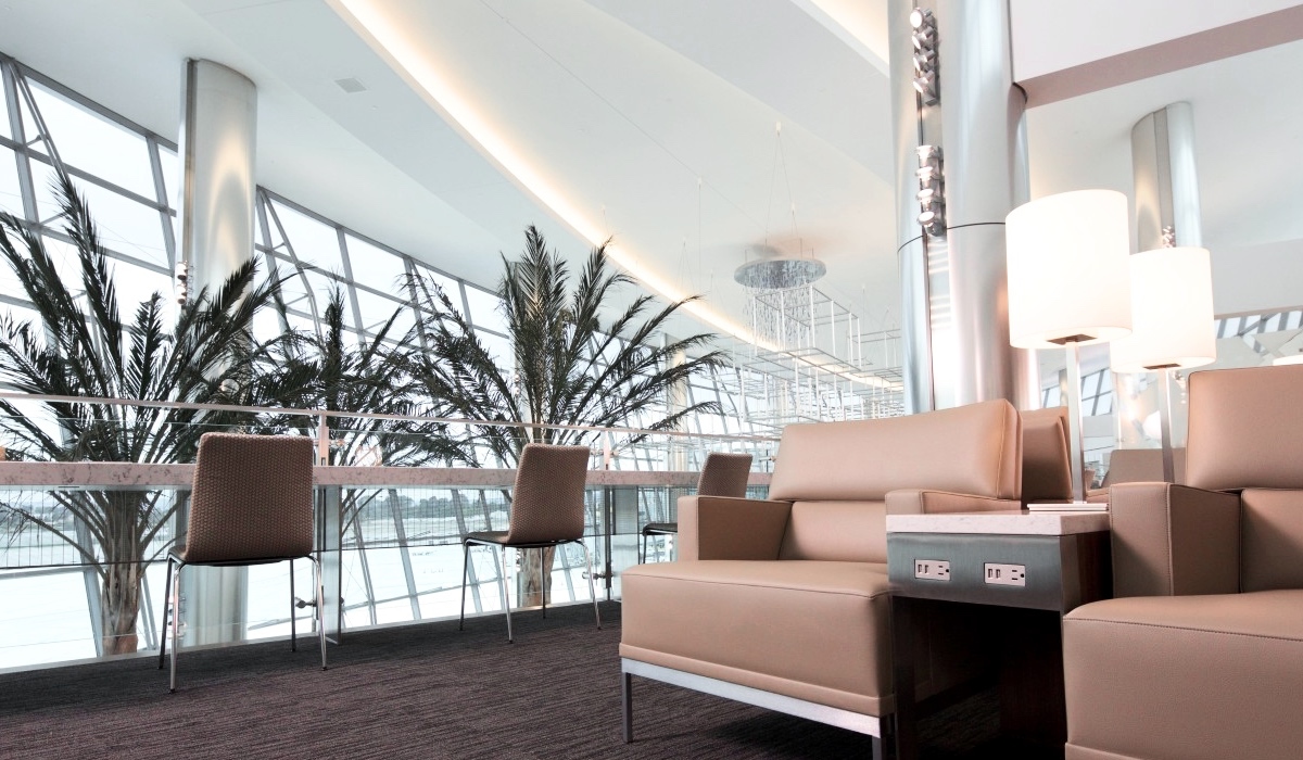 Airport lounge armchairs