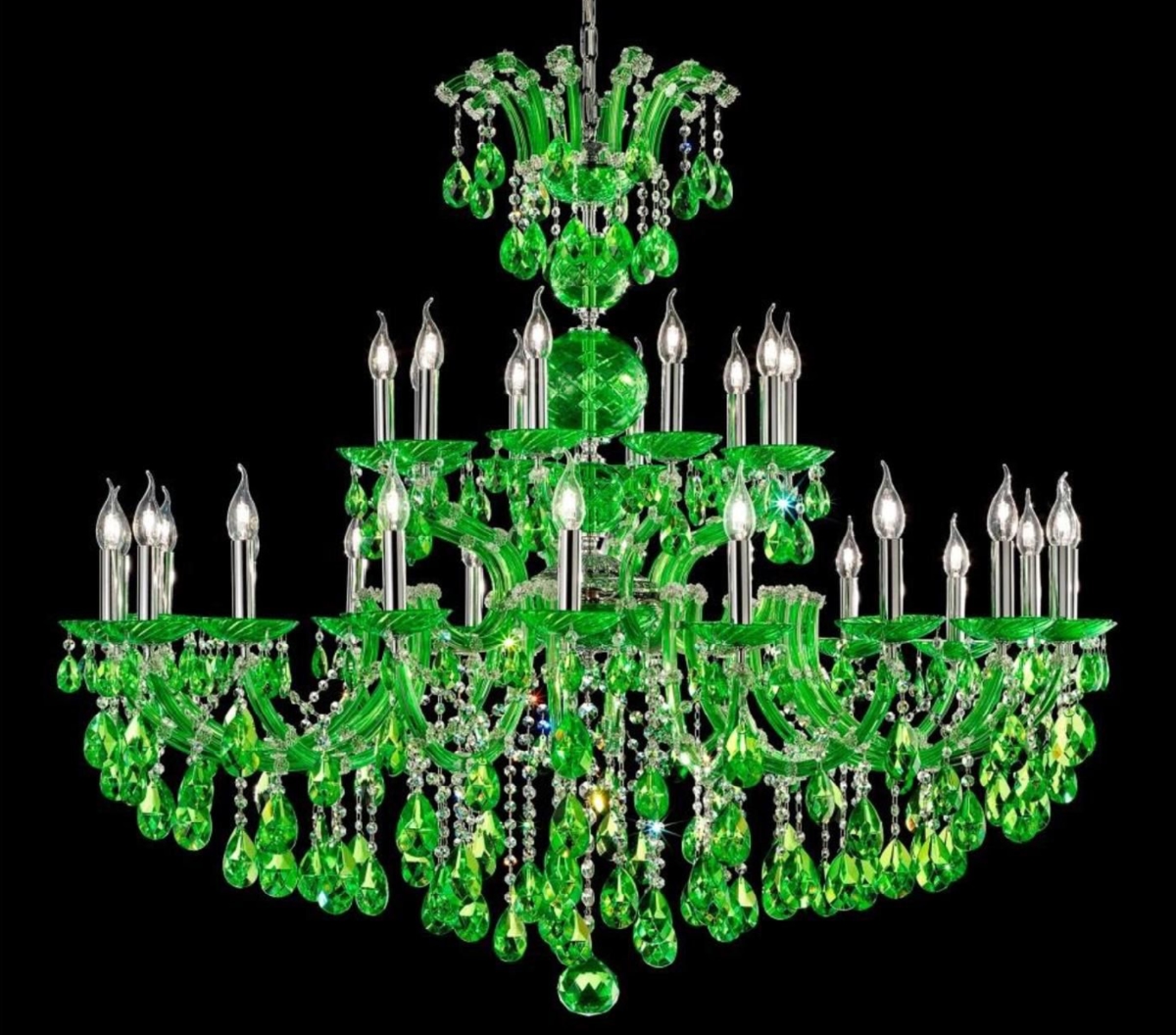 green Maria Teresa chandelier