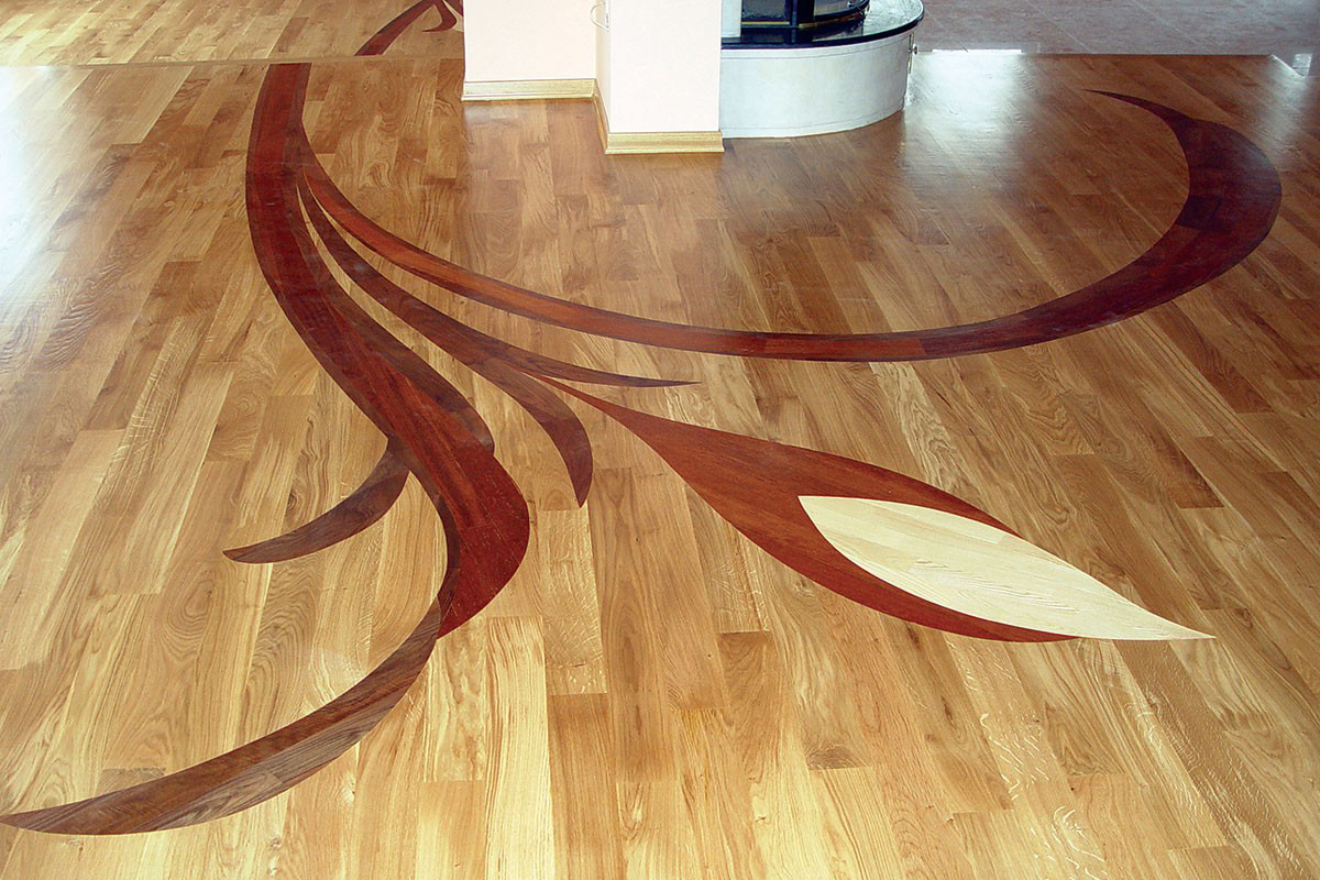 Luxury Wood Flooring parquet à bordures florales