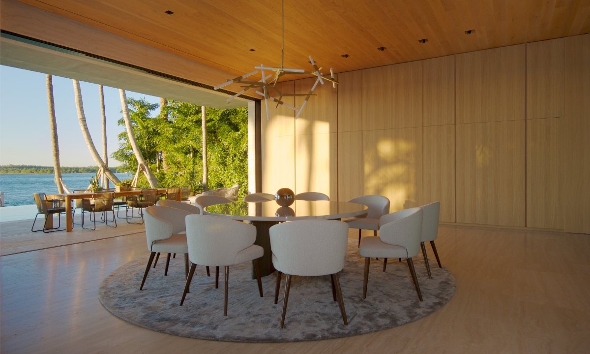 House in Bal Harbour dining room