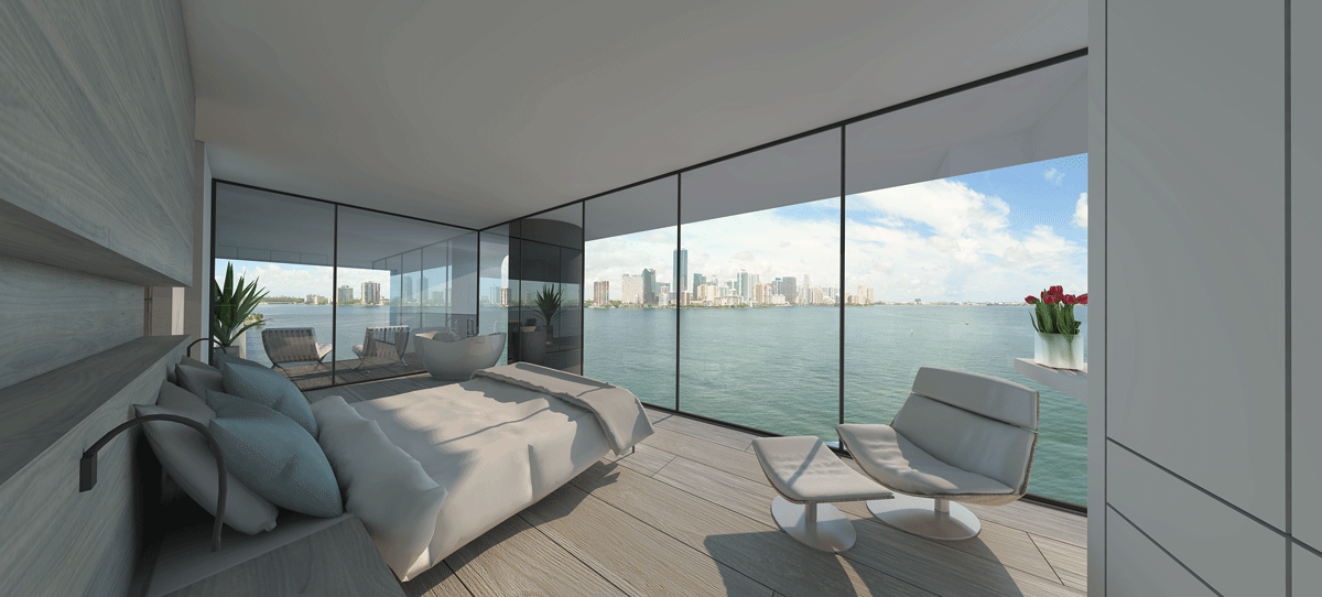 Maison flottante Arkup chambre - Miami