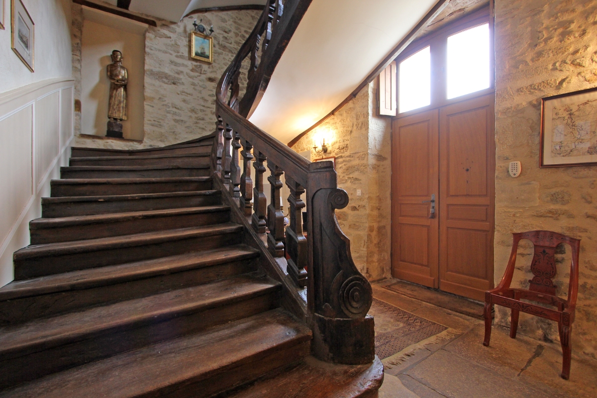 Malouinière en Bretagne escalier