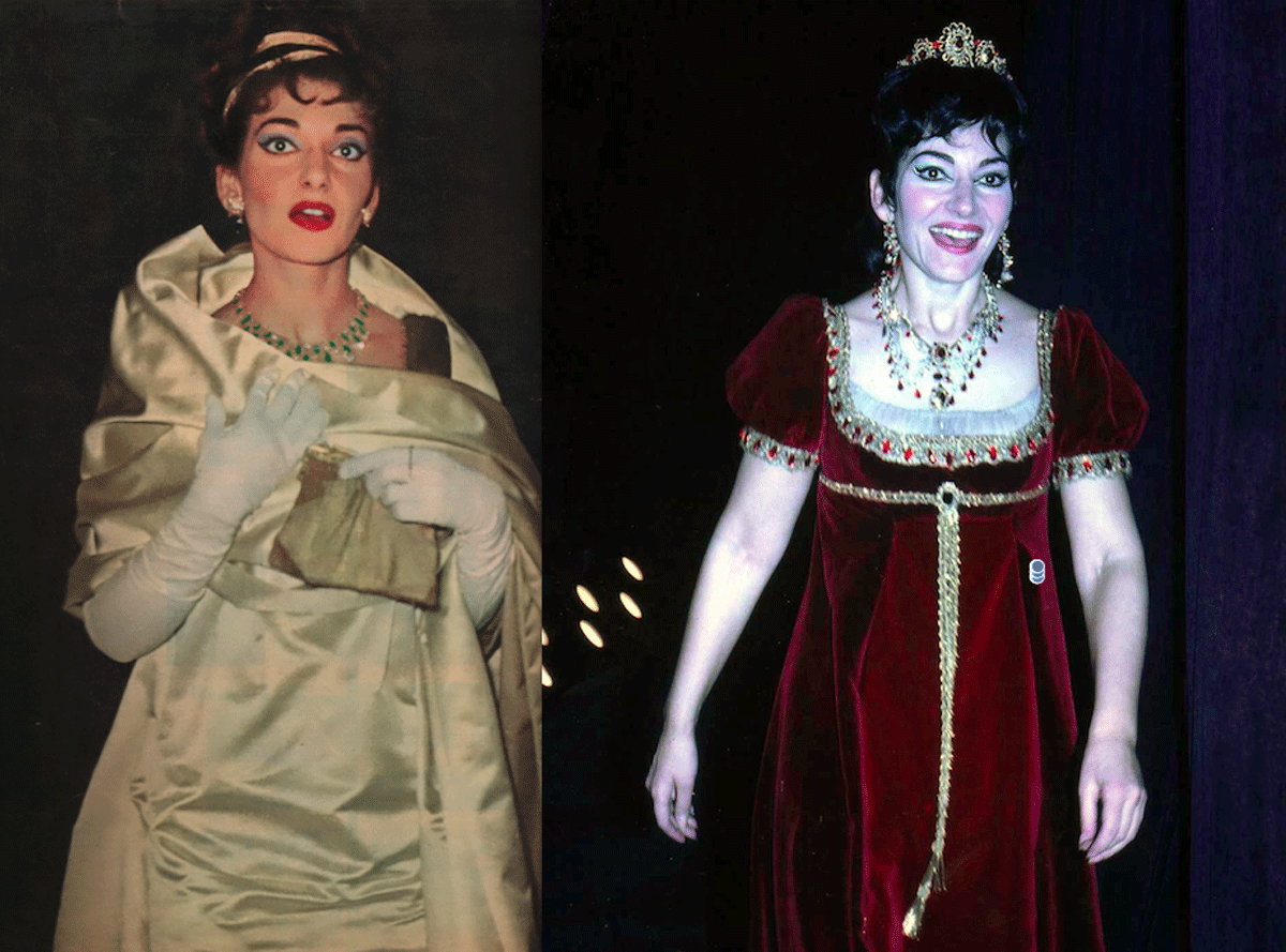 Maria Calas Tosca Paris 1958 et 1965