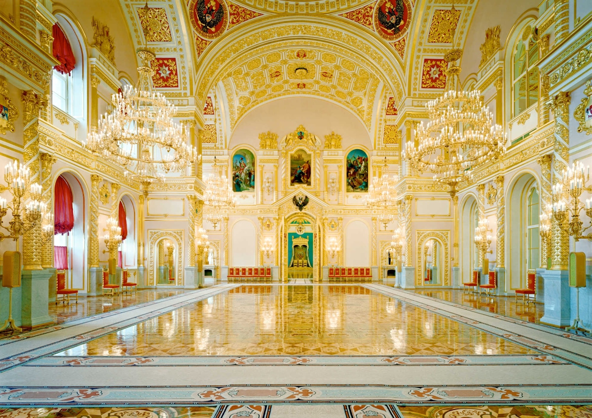 Moscou Grand Palais du Kremlin salle de l'Ordre de Saint-Alexandre Nevski