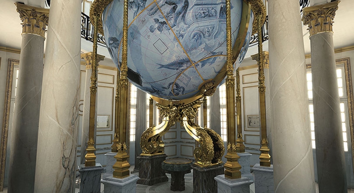 Musée de Marly-le-Roi globe terrestre Cassini