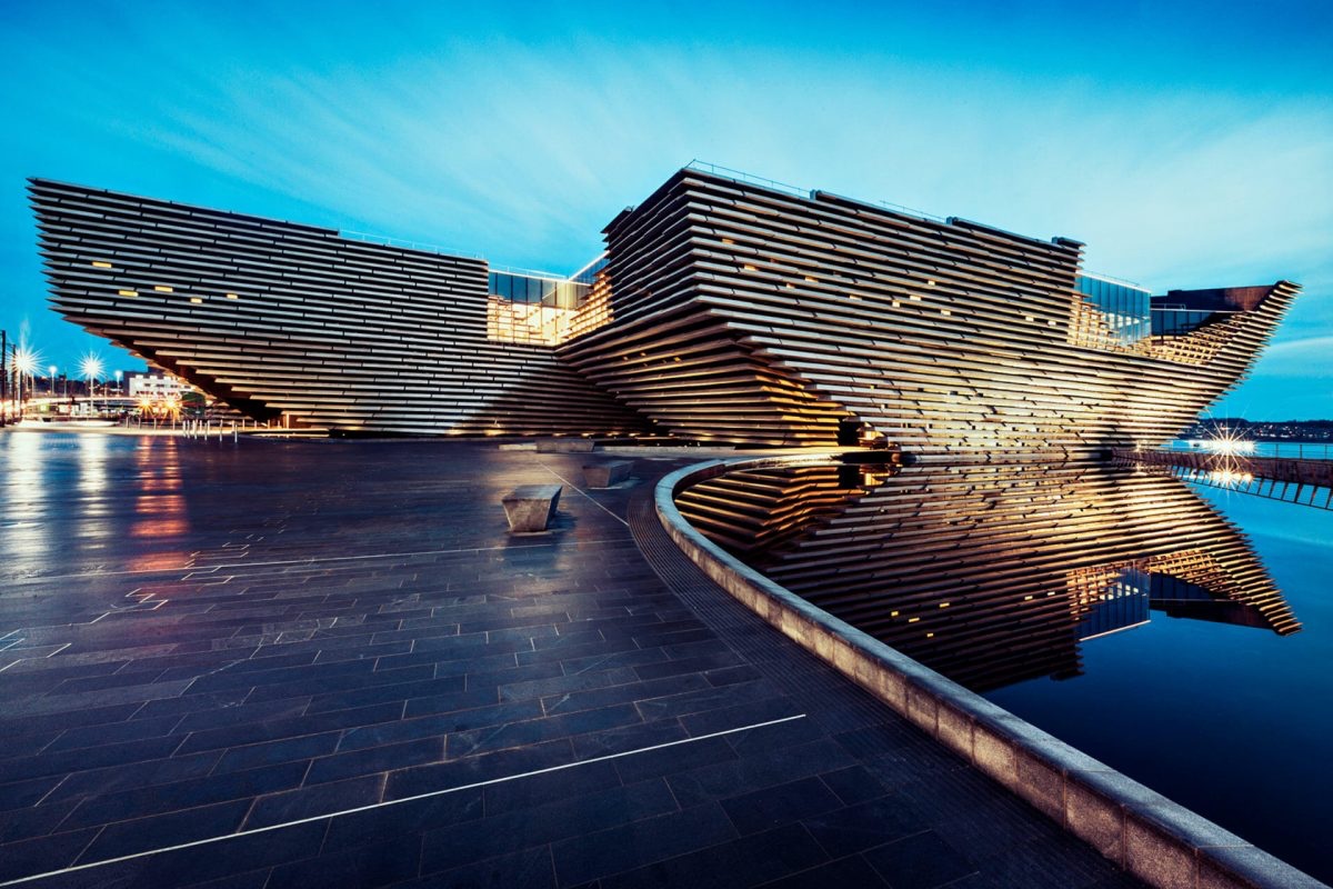 Musée V & A de Dundee en Ecosse vue extérieure