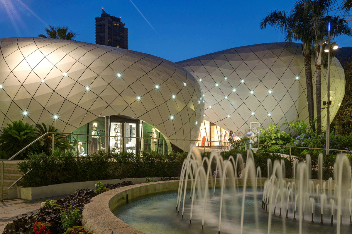 Pavillons Monte-Carlo de nuit