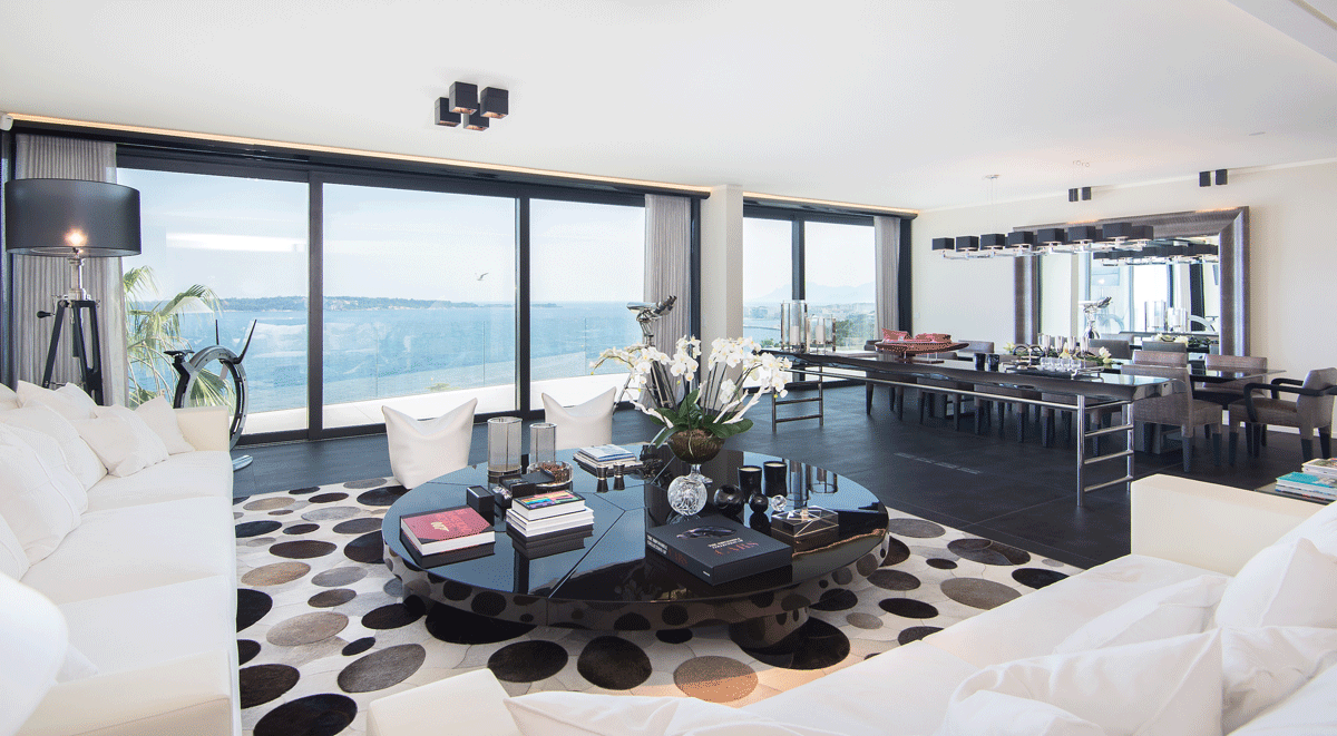 Penthouse de Cannes lounge