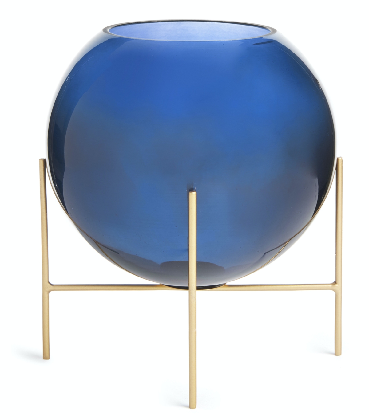 Primark vase en verre bleu
