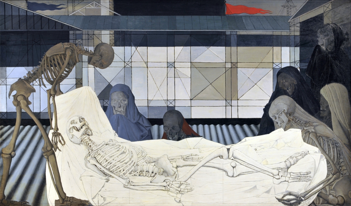 Paul Delvaux Entombment painting