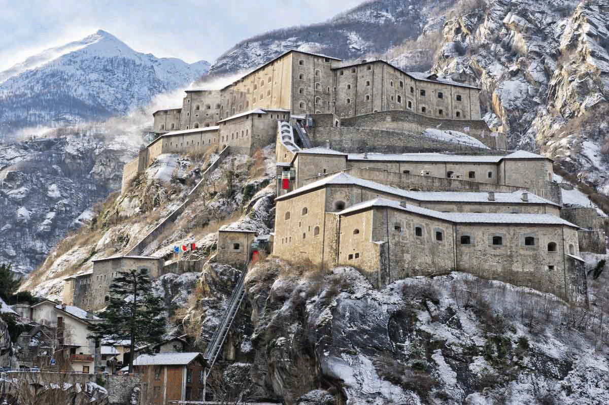 Val d'Aoste Bard fort in Italy