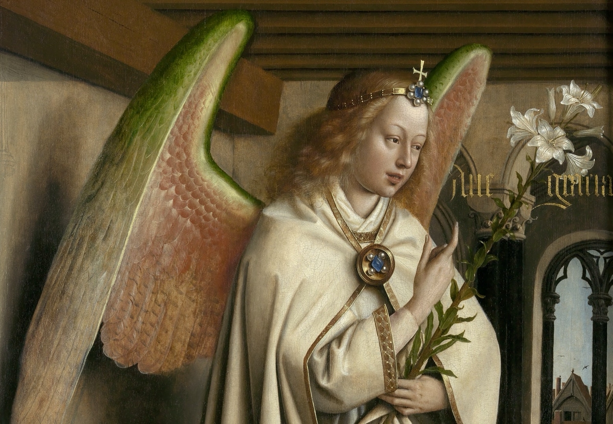Van Eyck l'ange Gabriel