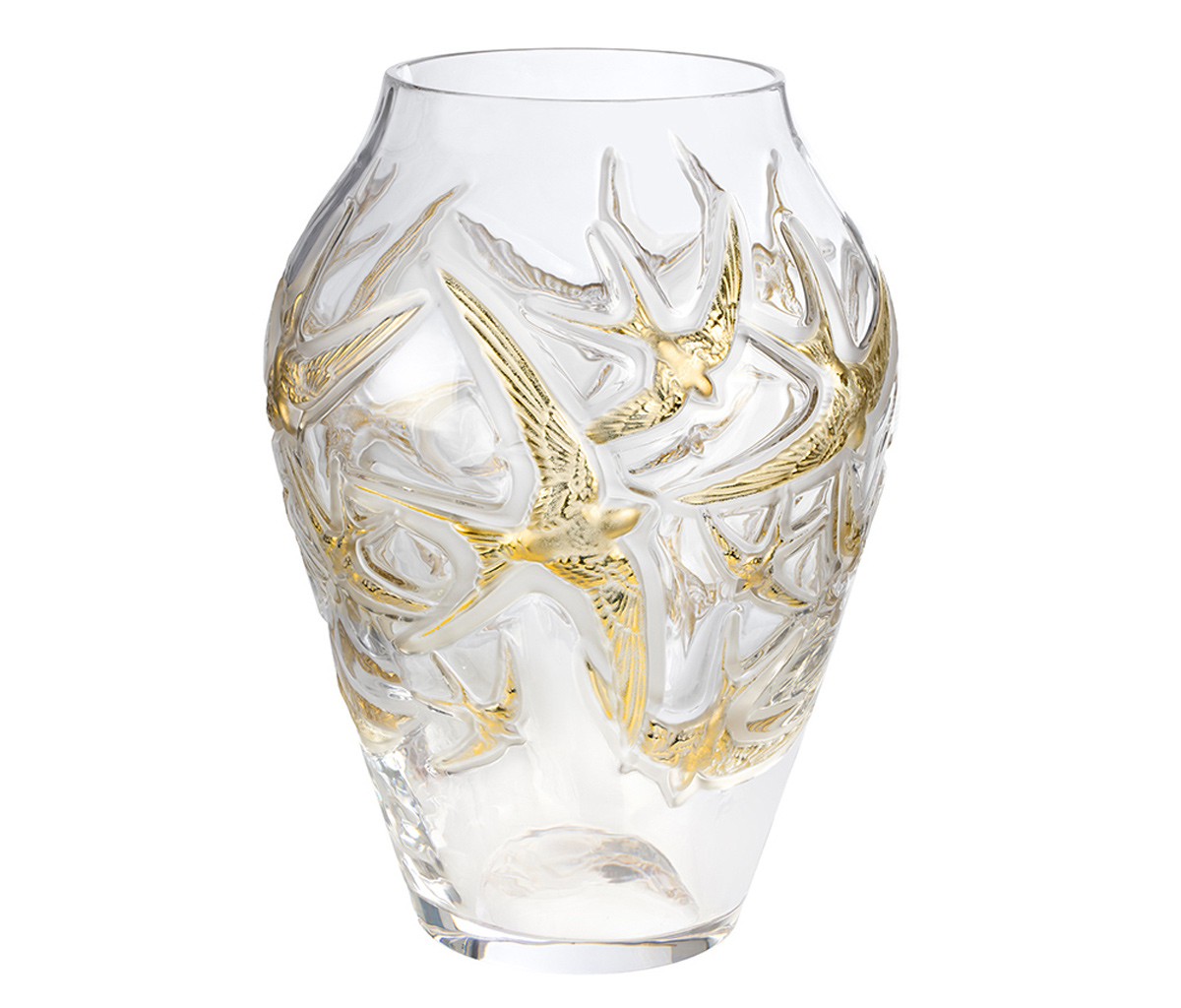 Lalique Hirondelles Vase 