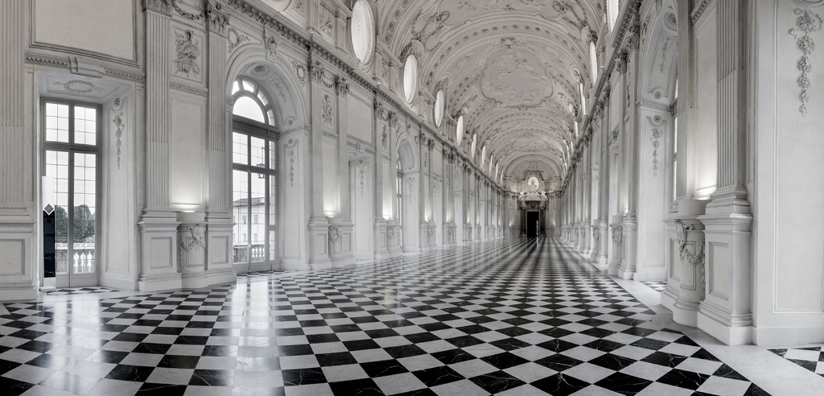 Venaria Reale, Italy - luxury interior old royal palace. Gallery