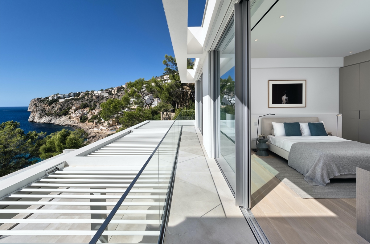 Cubist villa in Majorca bedroom