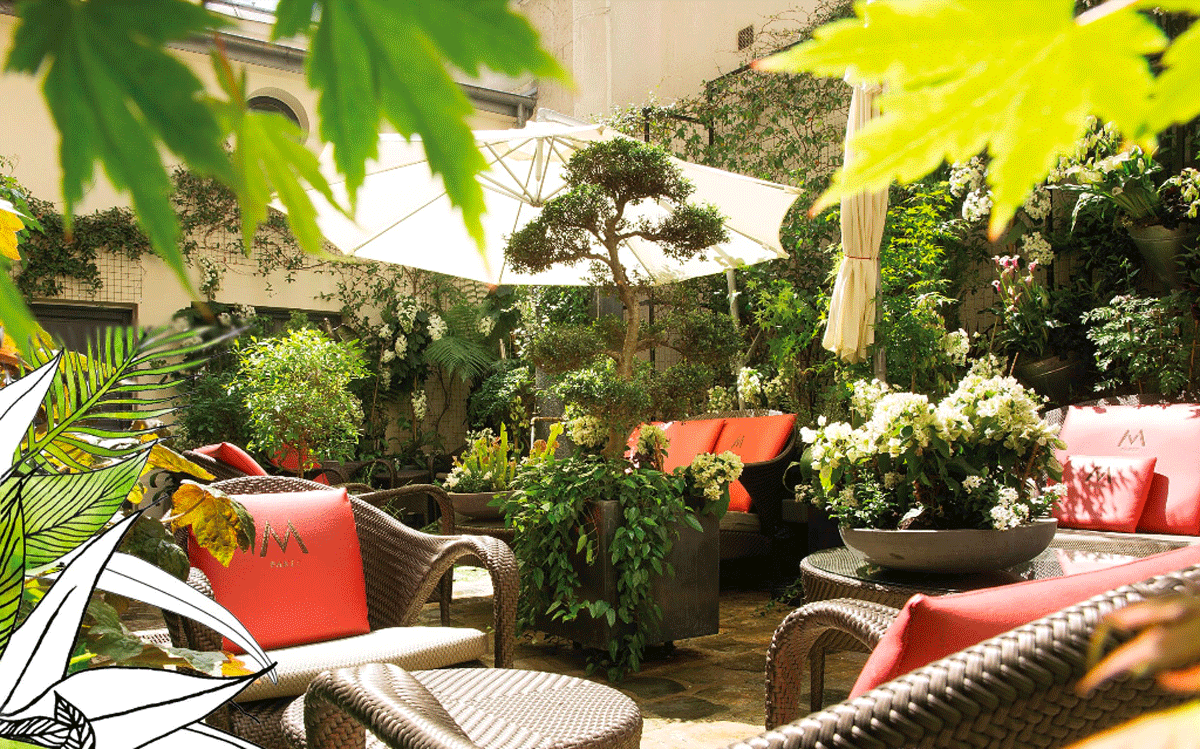 Villa Madame courtyard - Paris