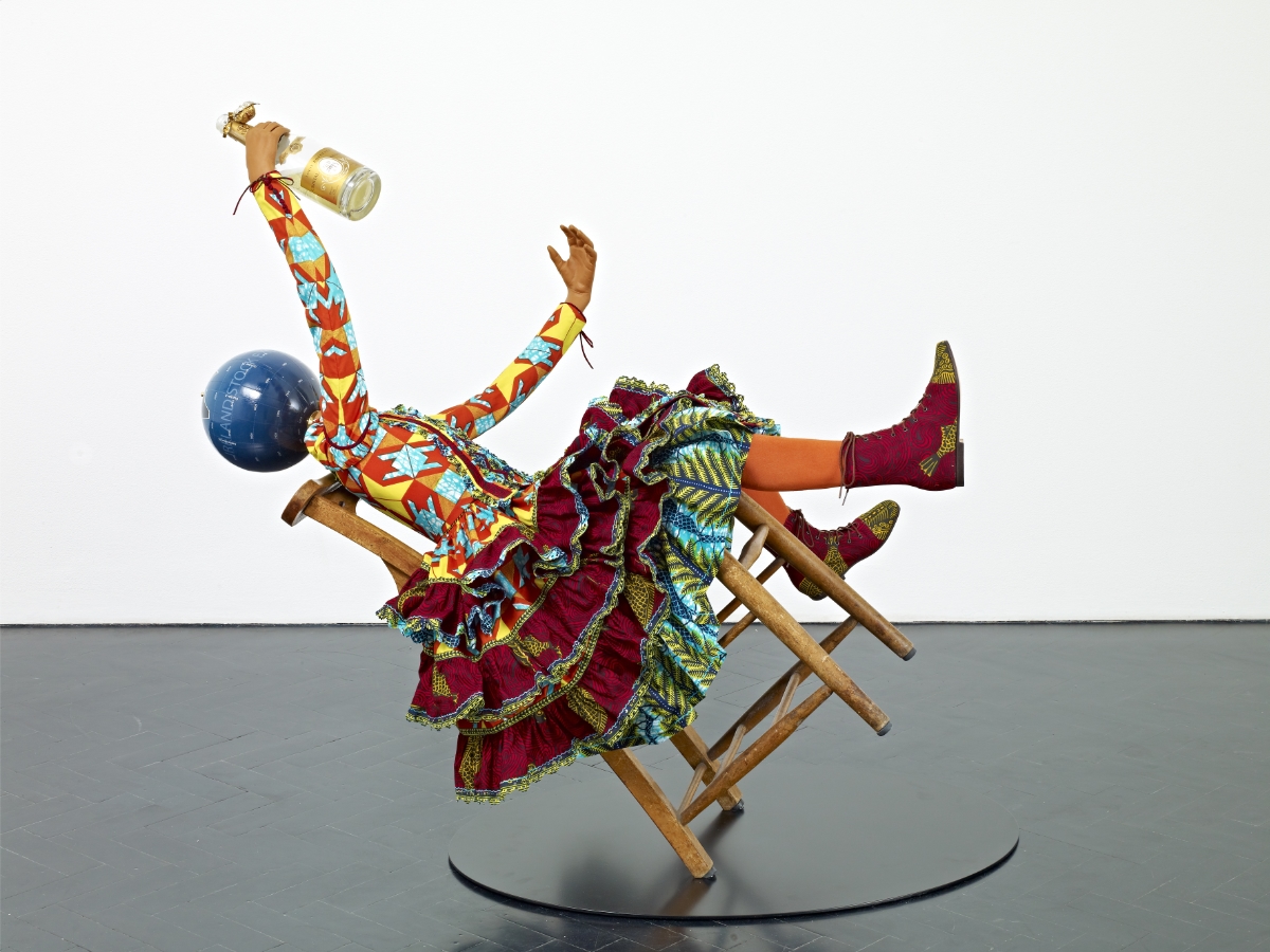 Yinka Shonibare sculpture rocking chair