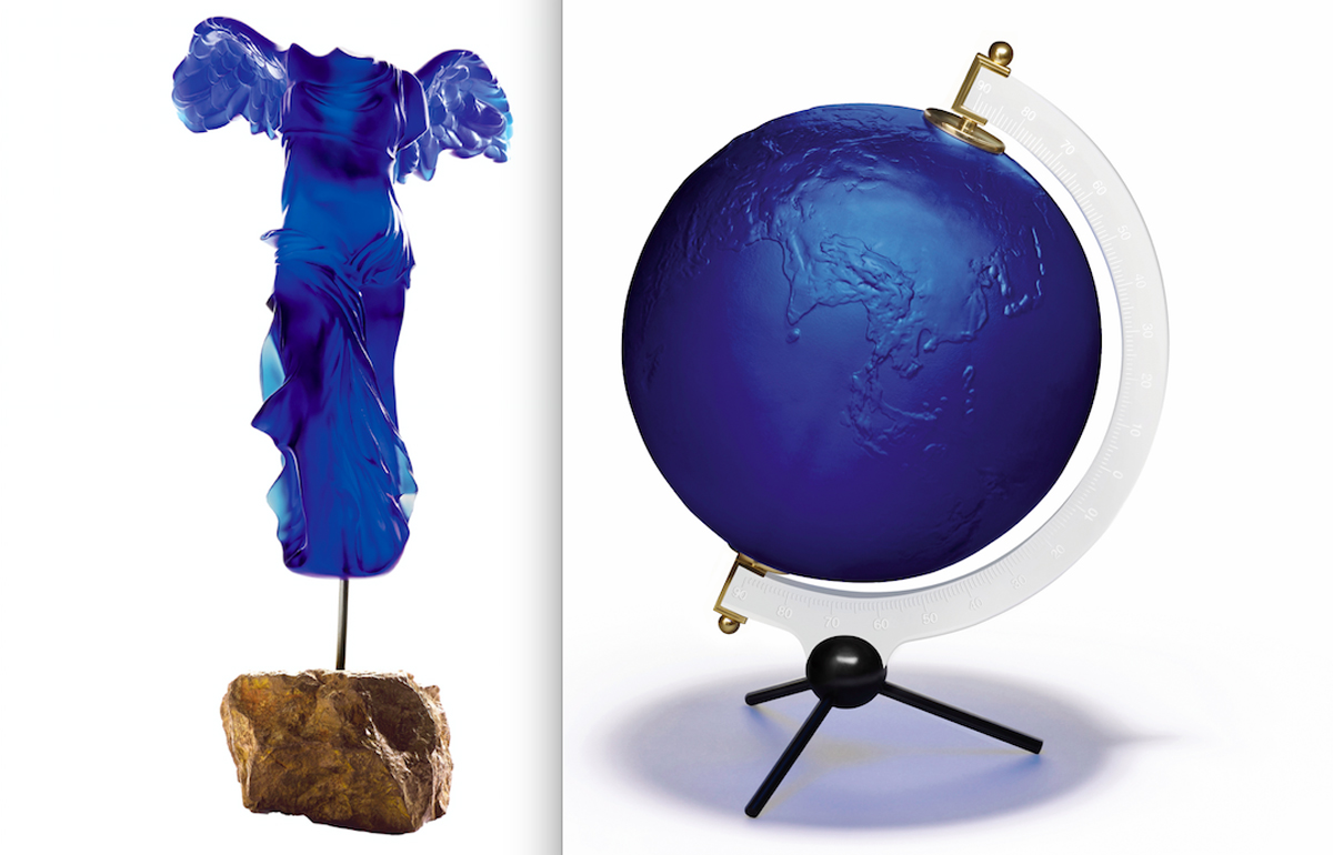 Yves Klein la Victoire de Samothrace et la Planète Bleue
