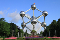 L'Atomium, symbole national belge de verre et d'acier