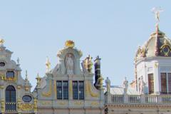 Revue de détail des façades de la Grand Place, à Bruxelles